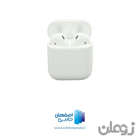 هدفون بی‌ سیم اپل مدل Airpods همراه با کیس شارژ