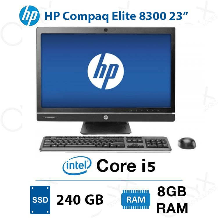  ال این وان HP Compaq Elite 8300 Core i5 8GB 240GB Intel All-in-One PC