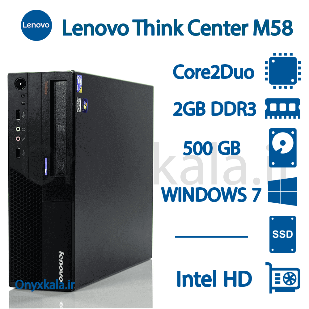  کامپیوتر دسکتاپ لنوو مدل ThinkCentre M۵۸