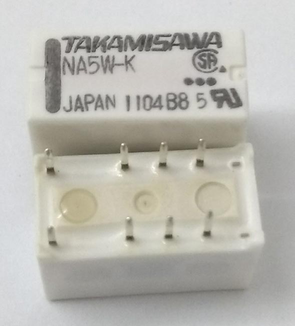 رله مینیاتوری مخابراتی 2 کنتاکت 8 پین 5v 2A ژاپنی مدل NA5W-K-Takamisava
