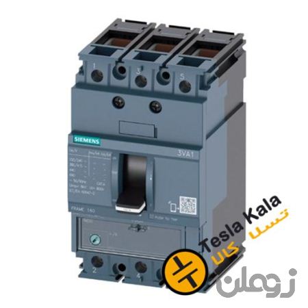 کلید SIEMENS اتوماتیک 160 آمپر قابل تنظیم حرارتی-غیرقابل تنظیم مغناطیسی 3VA1116-3EE36-0AA0