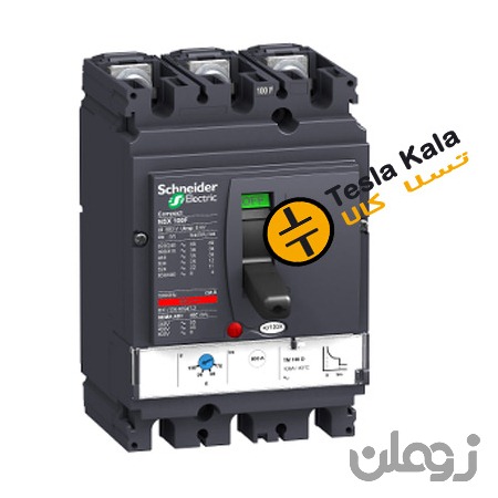 کلید اتوماتیک، اشنایدر 100 آمپر، قابل تنظیم حرارتی- ثابت مغناطیسی سری NSX100F