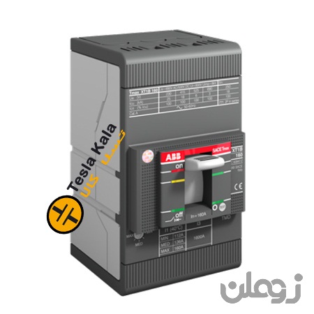 کلید اتوماتیک 100 آمپر ABB قابل تنظیم حرارتی-مغناطیسی XT1C160TMD-1SDA067397R1