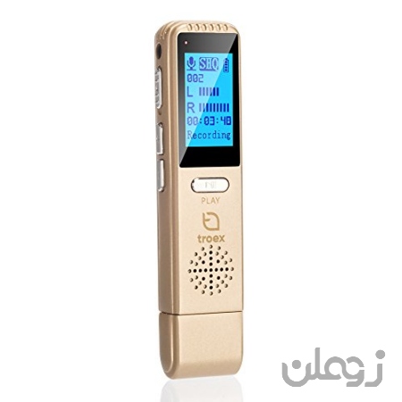 TROEX Digital Voice Recorder ­ HD Stereo Mini USB Audio recorders ­ PC or Mac Compatible, MP3 Player, 8GB, Pen Size Silent dictaphone Device ­ for Recording Lecture, Meeting, memo, Bird Sound