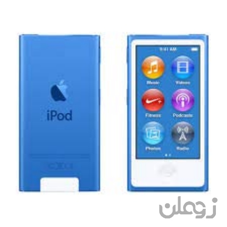  پخش کننده موسیقی iPod Nano نسل 7th آبی 16gb بسته بندی شده در جعبه ساده سفید