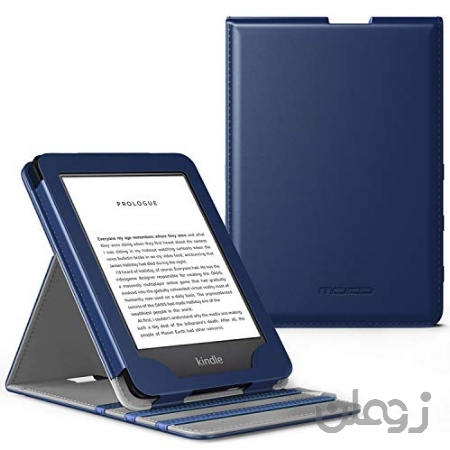 MoKo Case متناسب با Kindle All-New Kindle (نسل 10th، 2019) / Kindle (8th Generation، 2016)، Premium vertip flip Cover با عملکرد بیدارشدن خودکار / عملکرد خواب - شکوفه بادام