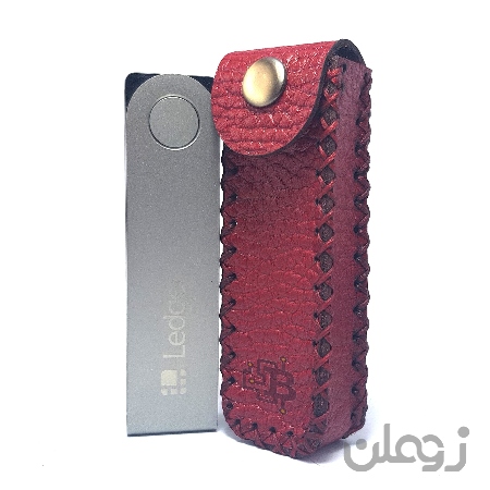  کیس چرم طبیعی گاوی مناسب کیف پول لجر نانو ایکس – Ledger Nano X Natural Cow Leather Case