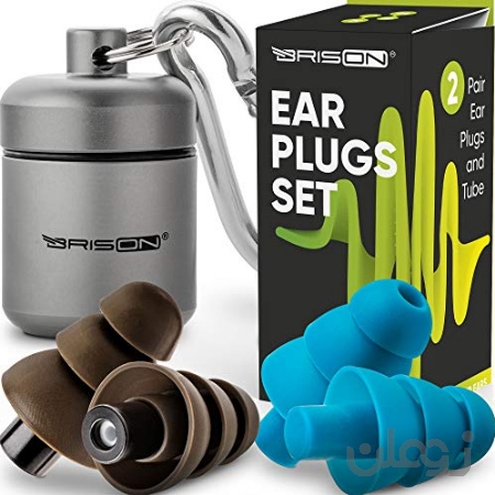 Noise Cancelling Ear Plugs for Sleeping - Reusable Safe Silicone Earplugs Musicians Hearing Protection with High Fidelity Sound Reduction for Concerts Musicians Motorcycles Shooting Working