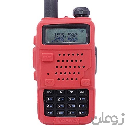 پوشش لاستیکی قابل حمل BAOFENG قابل حمل پوشش سیلیکون پوسته UV-5R سری دو طرفه رادیو واکی تکی (قرمز)