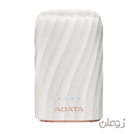  پاوربانک ای دیتا ADATA مدل P10050C ظرفیت 10050 میلی آمپر ساعت رنگ سفید