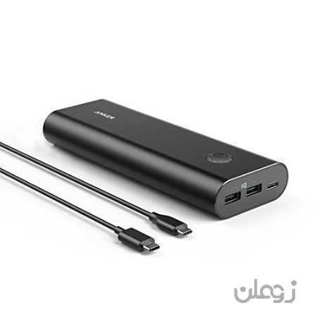 Anker PowerCore + 20100 USB-C، پرینتر قابل حمل با ظرفیت فوق العاده بالا، باتری خارجی 20100mAh، پورت 6A نوع خروجی C برای MacBook، Nexus 6P / 5X و PowerIQ برای iPhone، iPad، Samsung و بیشتر