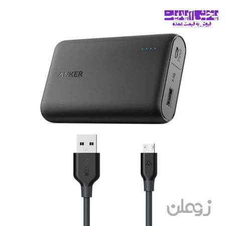  شارژر همراه انکر مدل A1263 PowerCore ظرفیت 10000 میلی آمپر ساعت به همراه کابل تبدیل microUSB