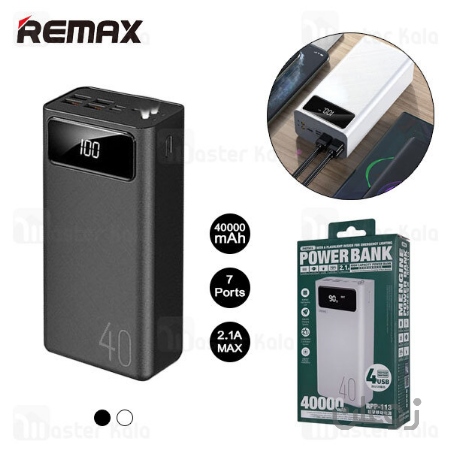 پاوربانک 40000 ریمکس Remax RPP-169 Mengine Series High Capacity Power bank توان 2.1 آمپر