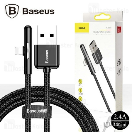  کابل لایتنینگ بیسوس Baseus Iridescent Lamp CAL7C-A01 توان 2.4 آمپر طول 1 متر