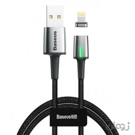  کابل آهنربایی لایتنینگ بیسوس Baseus Lightning Zinc Magnetic Cable 1m/2.4A