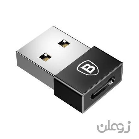  تبدیل USB به TYPE-C بیسوس Baseus USB Male to Type C Female Cable OTG Adapter