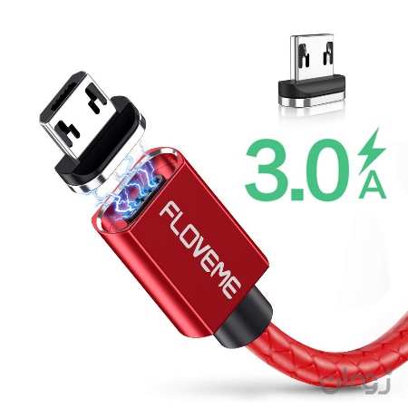  کابل میکرو USB ، FLOVEME میکرو USB مغناطیسی سریع کابل شارژ بند بند مغناطیسی 3A برای آندروید ، سامسونگ نوت 3/4/5 ، گلکسی S3 / S4 / S6 Edge / S7 Edge ، کیندل ، HTC ، Nexus ، LG ، Sony ، PS4 ( 3.3FT)