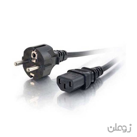 کابل برق سه پین منبع تغذیه کامپیوتر طول 5 متر