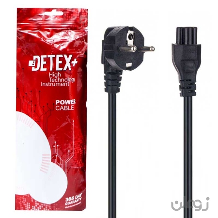 کابل برق لپ تاپ Detex 1.5m