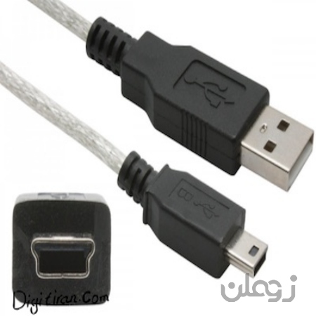  کابل هارد اکسترنال ۱ متری usb2  | کابل دوربین MINI USB | کابل USB دوربینکابل USB دوربین