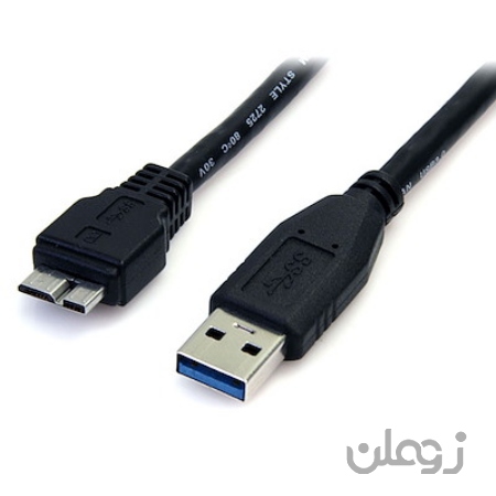 کابل هارد اکسترنال تایپ سی میکرو کی نت پلاس 1.5 متری   knet plus USB3.0 type c to Micro USB3.0 Cable