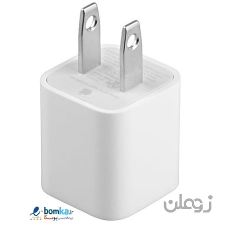 آداپتور شارژر اصلی اپل ایفون طراحی کالیفرنیا Apple iPhone AC Charger Adapter 2 Pin