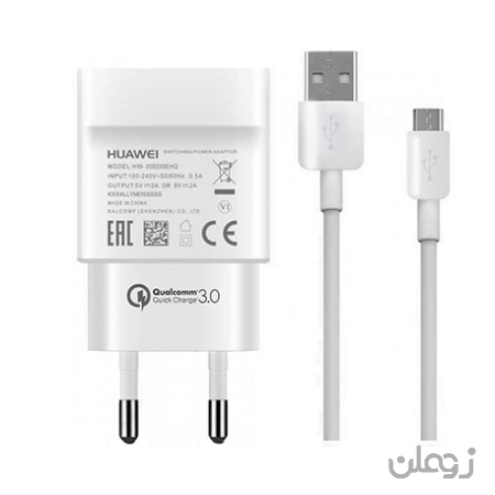 شارژر دیواری هوآوی مدل HW-059200EHQ به همراه کابل تبدیل MicroUSB