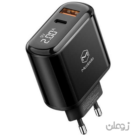  شارژر دیواری سریع دو پورت مک دودو Mcdodo CH-717 PD QC3.0 Charger 18W توان 3 آمپر