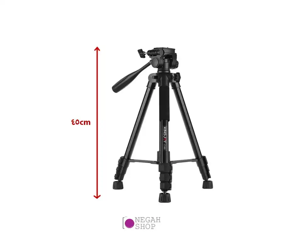 سه پایه دوربین کینگ جوی(Kingjoy VT880 Camera Tripod (Black