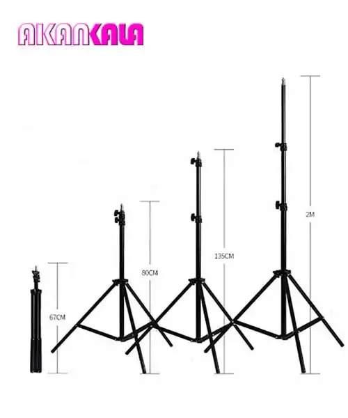  سه پایه رینگ لایت ۲ متری