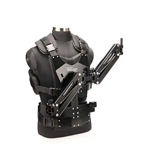 FLYCAM Galaxy Dual Arm و Vest Body Mounted Steadycam برای استابلایزر دستی برای دوربین فیلمبرداری تا 10 کیلوگرم / 22 پوند (GLXY-AV)