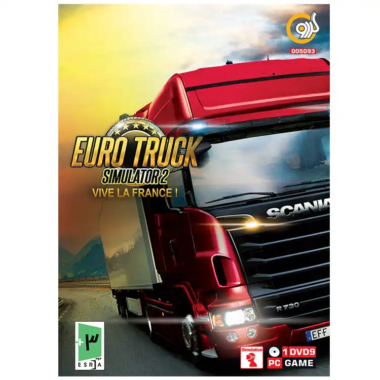  بازی Euro Truck Simulator 2 VIVE LA FRANCE شبیه ساز کامیون یورو 2 مخصوص کامپیوتر و لپ تاپ 1 DVD