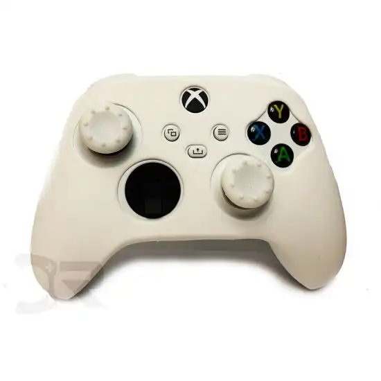  روکش دسته ایکس باکس سریز به همراه 2عدد محافظ آنالوگ - Silicone Cover wireless Controller Xbox Series White