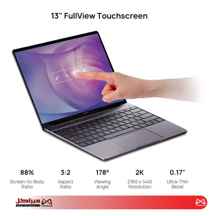  Laptop Huawei MATEBOOK 13 Core i7 10510U 16GB 512GB SSD MX250 2GB | لپ تاپ هواوی