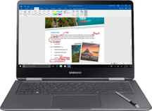  Samsung Notebook 9 Pro NP940X5N-X01US 15" FHD 2-in-1 Touch Screen Laptop, 8th Gen Intel Quad-Core i7-8550U Up To 4GHz, 16GB DDR4, 256GB SSD, Backlit Keyboard, Windows 10, Built-in S Pen, Titan Silver
