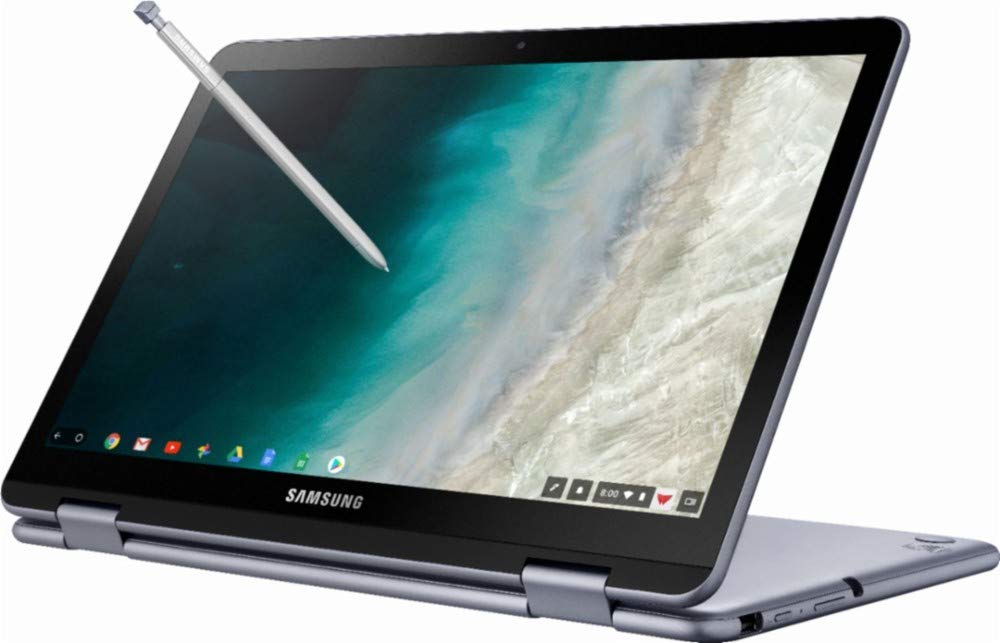  2019 Samsung Plus 2-in-1 12.2" (1920 x 1200) FHD WUXGA Touchscreen Chromebook Lightweight | Intel Celeron Dual-Core | 4GB RAM | 32GB eMMC | 128GB MicroSD | Pen Included | Chrome OS