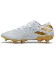  کفش فوتبال آدیداس نمزیز های کپی Adidas Nemeziz 19.1 FG White Gold