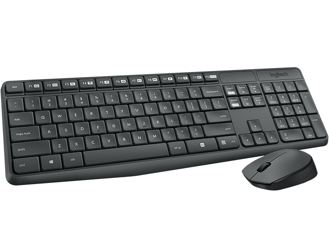  کیبورد و ماوس بی سیم لاجیتک مدل MK235 ا Logitech MK235 Wireless Keyboard and Mouse
