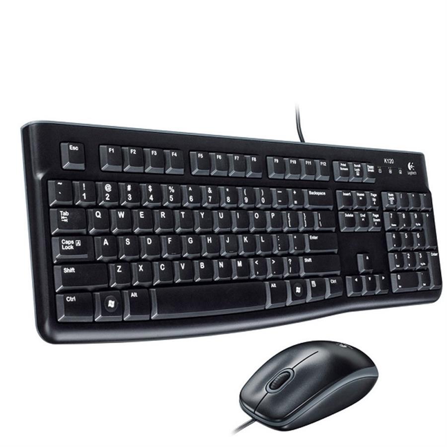  کیبورد و ماوس لاجیتک MK120 ا Logitech MK120 Wired Keyboard and Mouse
