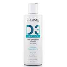  شامپو ضد شوره پوست سر چرب D3 پریم با حجم 250 میلی لیتر ا Prime D3 Anti Dandruff shampoo For Oily Scalp 250ml