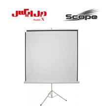  Scope High quality Tripod Projector Screen 200x200 ا پرده نمایش پایه دار پروژکتور اسکوپ پارچه عالی سایز 200x200
