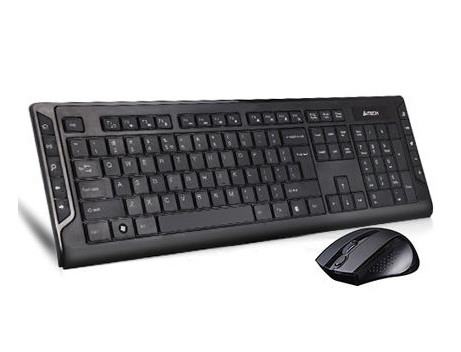  کیبورد و موس بی سیم ای فورتک 6300F ا A4Tech 6300F Black Wireless Keyboard and Mouse