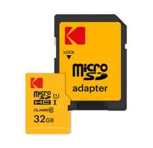  کارت حافظه MicroSDXC کوداک کلاس 10 استاندارد UHS-I U1 همراه با آداپتور SD ظرفیت 32 گیگابایت