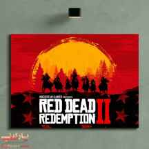  تابلو بوم رد دد ریدمپشن ۲ کد rdr2-01 ا Red Dead Redemption 2 panel canvas and chassis