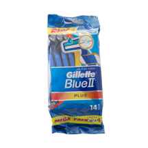  خودتراش ژیلت مدل Blue 2 plus بسته 14 عددی ا Gillette shaver model BLUE2