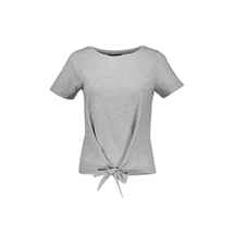  تی شرت یقه گرد زنانه – آبجکت – طوسی روشن