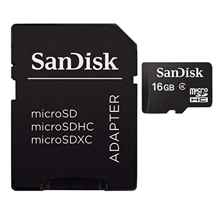  کارت حافظه سن دیسک میکرو اس دی اچ سی 16 گیگابایت کلاس 10 با سرعت 80 مگابایت در ثانیه به همراه آداپتور تبدیل ا SanDisk Ultra microSDHC 16GB UHS-I Class 10 - 80MBps 533X With Adapter