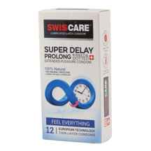  کاندوم سوئیس کر مدل فوق تاخیری Super Delay ا Swiss Care Condom