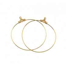  حلقه گوشواره طلایی 40mm بسته دو عددی