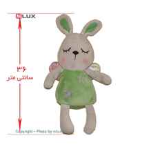  عروسک خرگوش سبز مدل فرشته ارتفاع 36 سانتی متر
